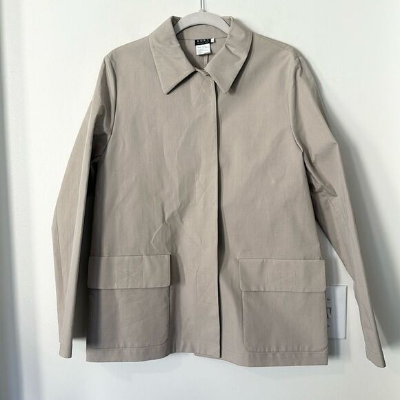 KORS Michael Kors khaki Trench Jacket L - Picture 1 of 5